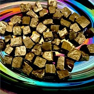 🫶 2/$20.   1 ounce rough pyrite cubes assorted sizes